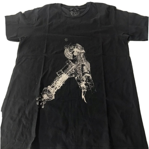 Surface To Air Paris Mens Sz XL Black Futuristic Art Graphic Design Short Sleeve